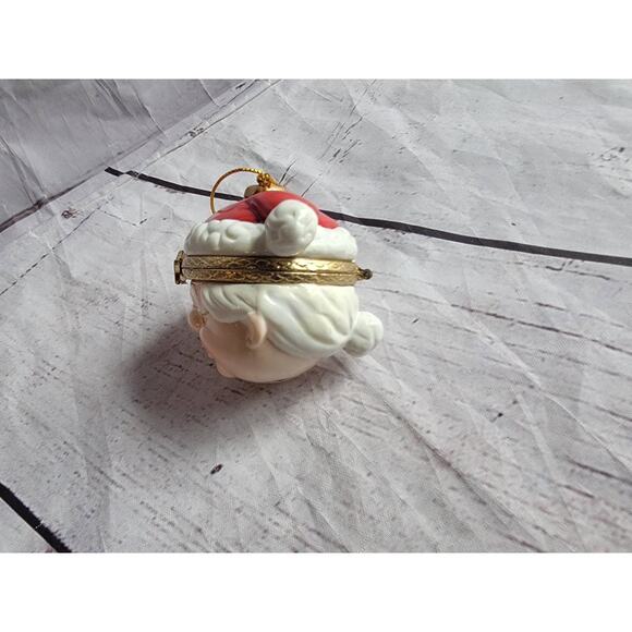 Mrs Clause Trinket Treasure Box Ornament Hard To Find Christmas Decor - Picture 3 of 7